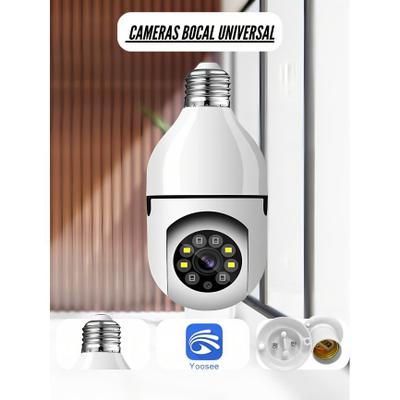 Câmera Ip Lâmpada Smart Wi-Fi Full Hd Visão Noturna Yoosee - Interna