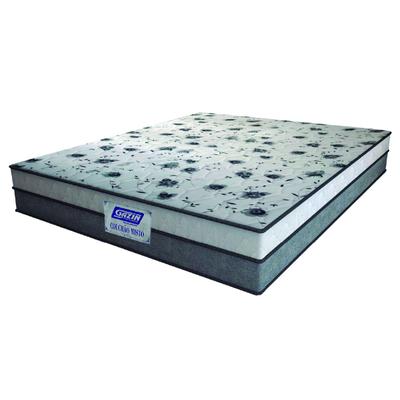 Colchão Casal Espuma D33 Fort 138x188x21cm Cinza/Branco Gazin - Suporta até 150kg por Pessoa