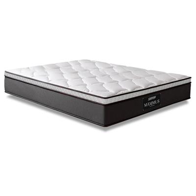 Colchão Casal Molas Ensacadas Pillow Maximus 138x188x24cm Gazin Cinza/Branco - Suporta até 120Kg por Pessoa