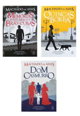 Combo 3 Livros Machado De Assis Memórias Quincas Casmurro - Ciranda Cultural