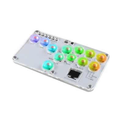 Controlador RGB Arcade Fightstick Para PS4, PS5, Switch, Xbox, Steam, Teclado Hitbox RGB