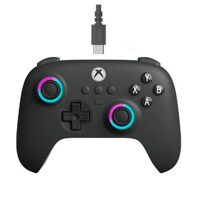 Controle com fio 8bitdo para xbox ultimate c, cinza escuro
