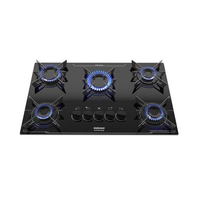 Cooktop Fogão 5 Bocas à Gás Itatiaia Electra Plus Preto Bivolt, Vidro Temperado, Acendimento Automático, Design Moderno