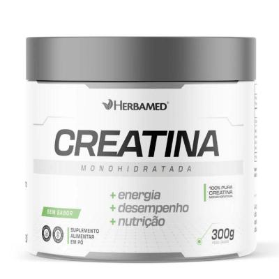 Creatina Monohidratada · 300g Sem Sabor · Herbamed