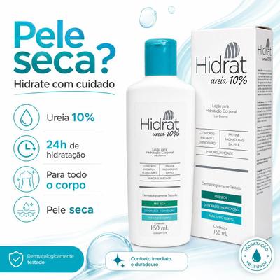 Creme de ureia Hidrat 10% Hidratante para pele seca sensivel
