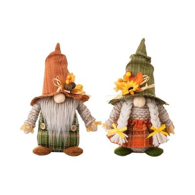 Decorações De Gnomos De Ação De Graças, Bonecos De Duendes De Outono, Ornamentos De Mesa, Figuras