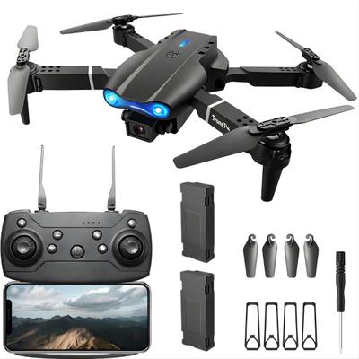 Drone E88 Profissional com 2 baterias câmera 4K HD WiFi 2.4G Modo sem cabeça Dobrável