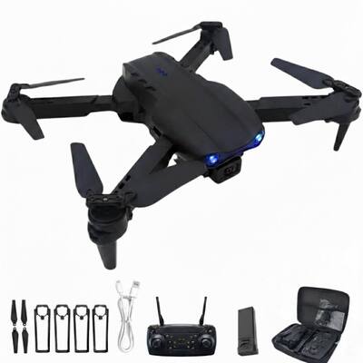 Drone INOVA Profissional E99 com Câmera 4K Imagem Alta definição Gravação Voo Estável WiFi 2.4G