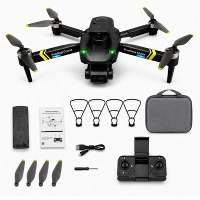Drone S172 Max 4K Dupla Câmera Brushless WiFi FPV Sensor de Obstáculos Altitude Hold Fluxo Óptico Retorno Automático modo sem cabeça dobrável