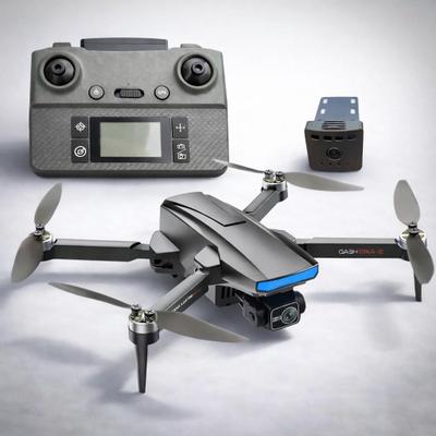 Drone S187 Profissional GPS Gimbal 3 Eixos Brushless FPV Retorno Automático RTH Telemetria Controle com Display 2000m 3000mAh