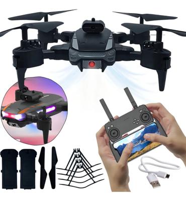 Drone WRJ12616 4K Dual Câmera Dobrável com GPS e Sensor de Obstáculos Giro 360 Graus Controle Remoto