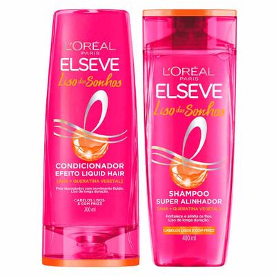 Elseve Liso dos Sonhos Kit - Shampoo 400ml + Condicionador 200ml