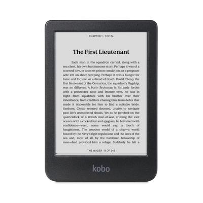eReader Kobo Clara BW de 6 polegadas sem brilho à prova d'água 16 GB preto