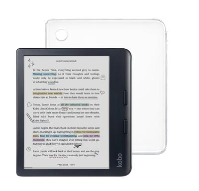 eReader Kobo Libra em cor preta com pacote de capa (32 GB)
