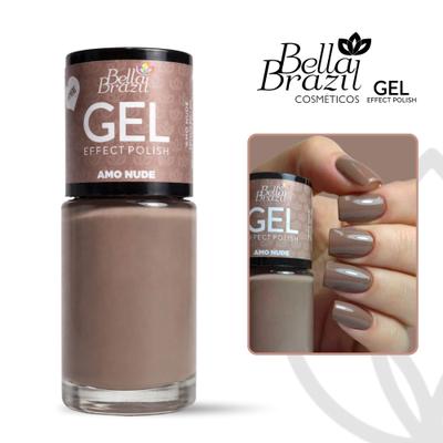 Esmalte Bella Brazil Efeito Gel Amo Nude 9ml