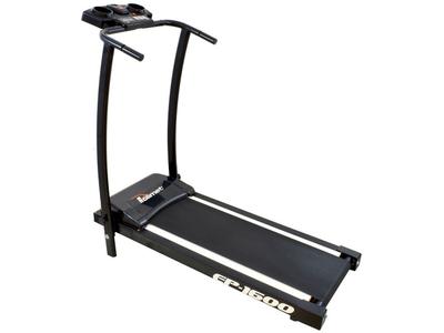 Esteira Ergométrica Elétrica Polimet Dobrável Residencial 5 Funções EP-1600 Bivolt 110V/220V Preto