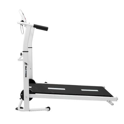 Esteira Mecânica de Caminhada Self Machine com Display Mile Fitness Ergometrica Academia Equilíbrio Constância Branca
