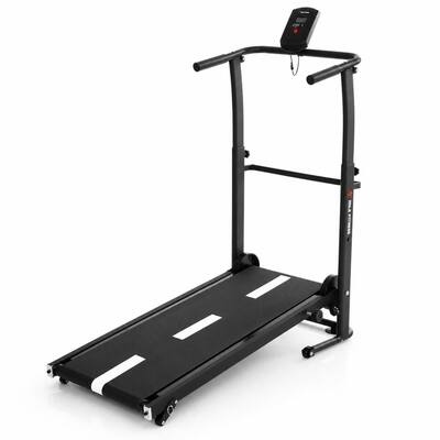 Esteira Mecânica de Caminhada Self Machine com Display Mile Fitness Ergometrica Academia Equilíbrio Constância Branca