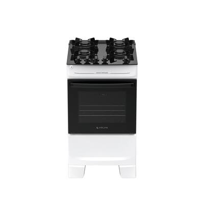 Fogão 4 Bocas Com Mesa de Vidro Limpa Fácil Atlas Mônaco Top Glass Bivolt