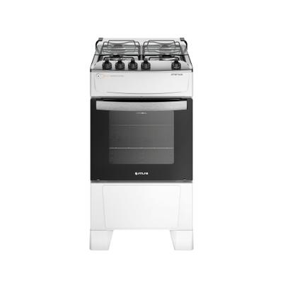 Fogão 4 Bocas Com Mesa Inox Atlas Atenas Bivolt