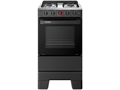 Fogão 4 Bocas Esmaltec Preto Ideal Super 4121