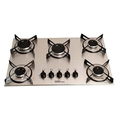 Fogão cooktop a gás 5 bocas inox