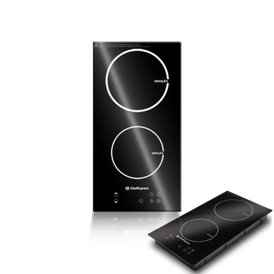 Fogão Cooktop Elétrico Chef Express De Indução Vitrocerâmica 3500w 2 Bocas Linha Premium