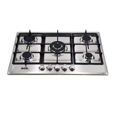 Fogão Cooktop Inox A Gás 5 Bocas 1 Dupla Ecg05 Bivolt - Eos B163916 Bivolt
