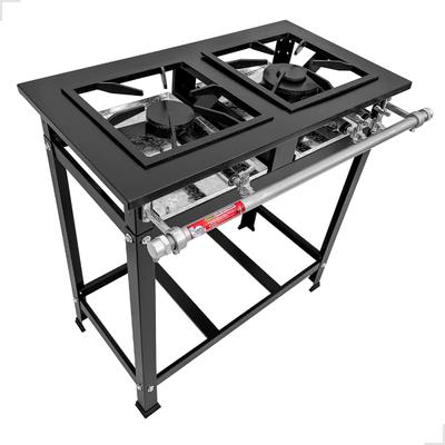 Fogão Industrial 2 Bocas Mistas Baixa Pressão 30x30 Cozinha Gourmet