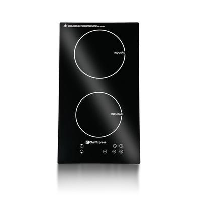 Fogão Touch Vidro Cerâmica Indução 3500W Cooktop 2 Bocas 110v