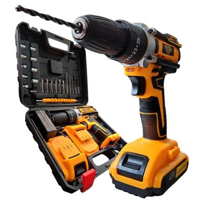 Furadeira E Parafusadeira 48v 2 Baterias Elétrica 10mm Cor Amarelo E Preto Frequência 50/60hz 110v/220v