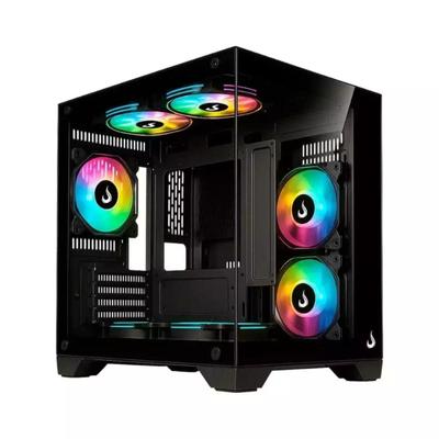 Gabinete Gamer Aquário Rise Mode Galaxy Glass M Mini - Vidro Temperado - Micro ATX - Preto