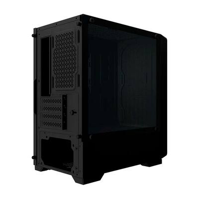 Gabinete Gamer Liketec Bambu, Micro-ATX, Painel Frontal com Detalhes em Madeira, Preto - LC-KB-BAMBU-2025-1004