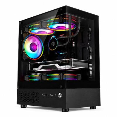 Gabinete Gamer Liketec Quest, Mid-Tower, M-ATX,Frontal e Lateral em Vidro Temperado, 3x Fan, Preto - LC-MX-QUEST-SF