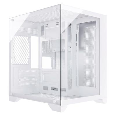Gabinete gamer micro atx sem fan sem fonte duex dxss05w branco