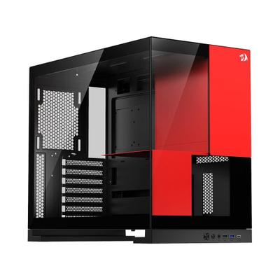 Gabinete Gamer Redragon Eternal P&V, Mid Tower, ARGB, ATX, Lateral em Vidro, Preto e Vermelho - CA-612BR