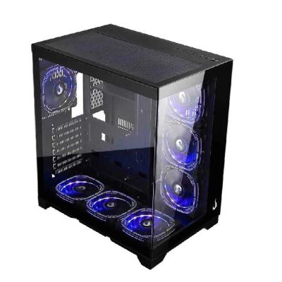 Gabinete Gamer Rise Mode Galaxy Glass V2 Preto Mid Tower Vidro Temperado ATX USB 3.0 suporte 10 fans não incluso