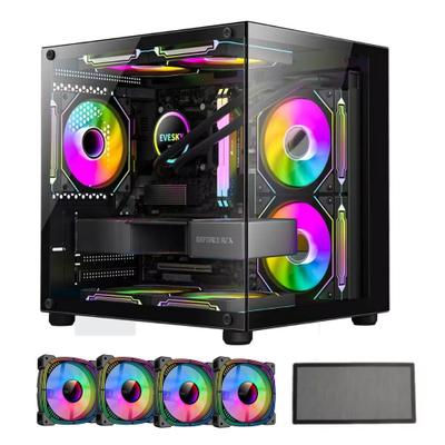 Gabinete Pc Gamer Com 4 Fans Rgb Vidro Temperado Watercooler