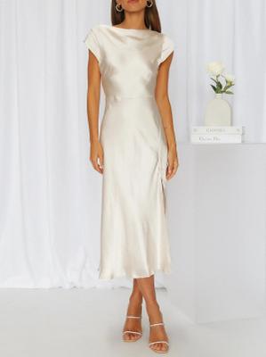 H2401-Vestido Festa Evento Luxo Casamento Civil Chique