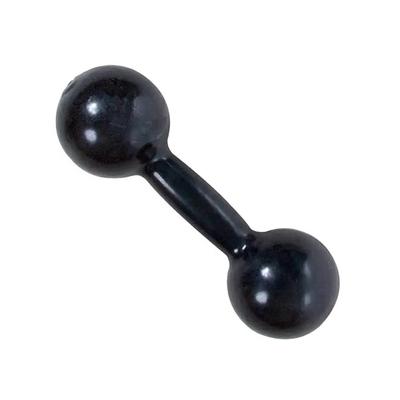 Halter 3kg PVC Preto Emborrachado Rythmoon