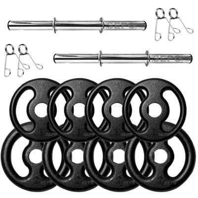 Halter De Ferro 12kg O Par + Barra 40cm