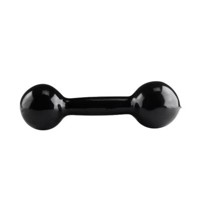 Halter Peso 2KG Academia Musculacao Emborrachado Preto ALUX