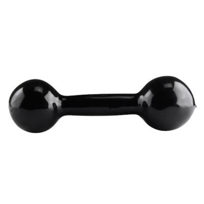 Halter Peso Academia Musculação Emborrachado Preto Alux 500g
