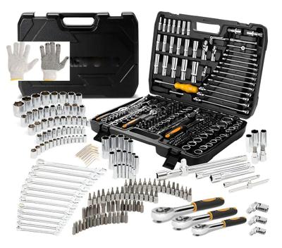 Jogo De Ferramentas Kit 216 Peças Catraca Chave Allen Com Maleta Profissional
