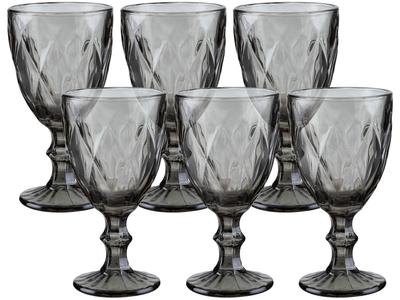 Jogo de Taças para Bebidas de Vidro 330ml 6 Peças Haus Diamond Empire