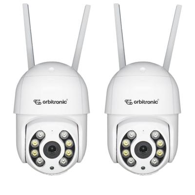 Kit 2 Câmera Segurança Externa Ip Prova Dágua Visão Noturna Wifi Hd Orbitronic