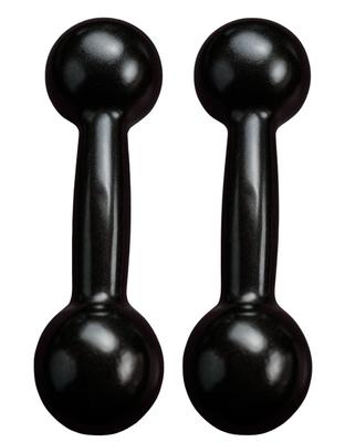 kit 2 Halter 2Kg Ferro Emborrachado Musculação Academia Alui