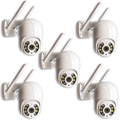 Kit 5 Câmera Externa IP Prova D'água Infravermelho Externa Wifi HD