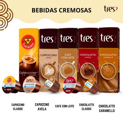 KIT 50 Cápsulas Café TRES Corações - Promoção