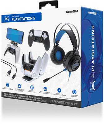 Kit de jogos DreamGear para PlayStation 5 com fone de ouvido, carregador, etc